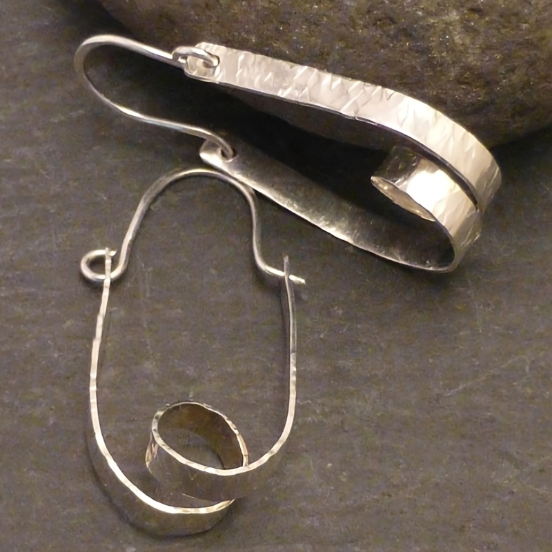 Women's Vintage Boho Style Copper Spiral Hoop Earrings